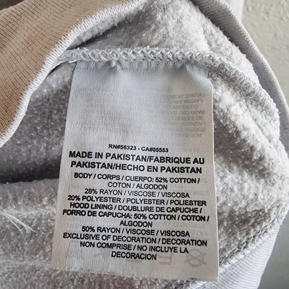 Nike Sportswear Mens Swoosh French Terry Sweatshirt Hoodie Full Zip Gray Size L - Picture 5 of 6